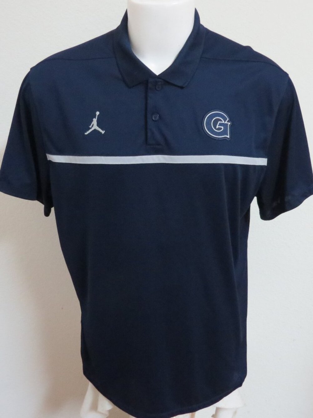 XL HOYAS Air Jordan Nike Dri-Fit Men's db #69F Polo Shirt